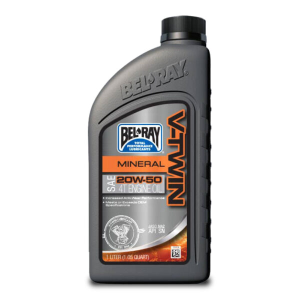 Aceite V-Twin Mineral Motor 20W-50 API SN 4 Tiempos 1 Lts